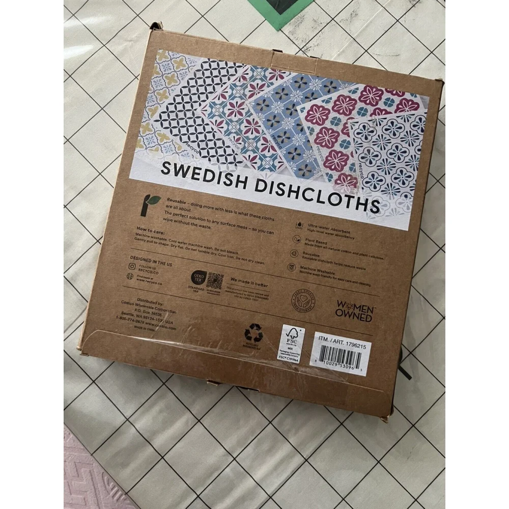 Swedish Dishcloths~FALL 12 PACK|Pattern Varies| 2 Sizes~ 6/6~ Women Owne Pick 1